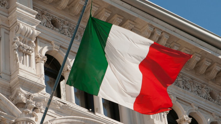 storia della bandiera italiana
